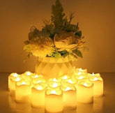 24PCS Led Tea Lights Candles LED FLAMELESS Battery Operated Wedding Party UK - Show Gadgets